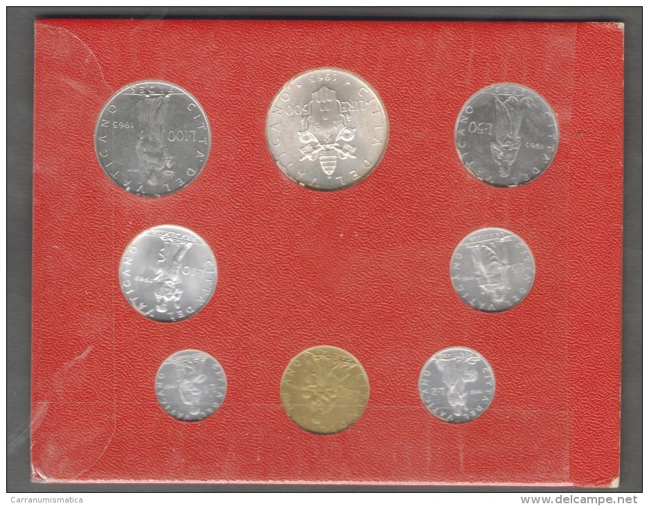 1963 /I Vatican City 8-Coin Mint Set Unc Pope Paul VI CITTA DEL VATICANO - Vaticano