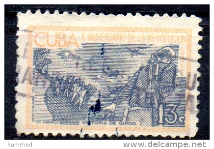 1963 10th Anniv Of "Rebel Day" - 13c Victory Of Gizon (solders In Battle)  FU - Oblitérés