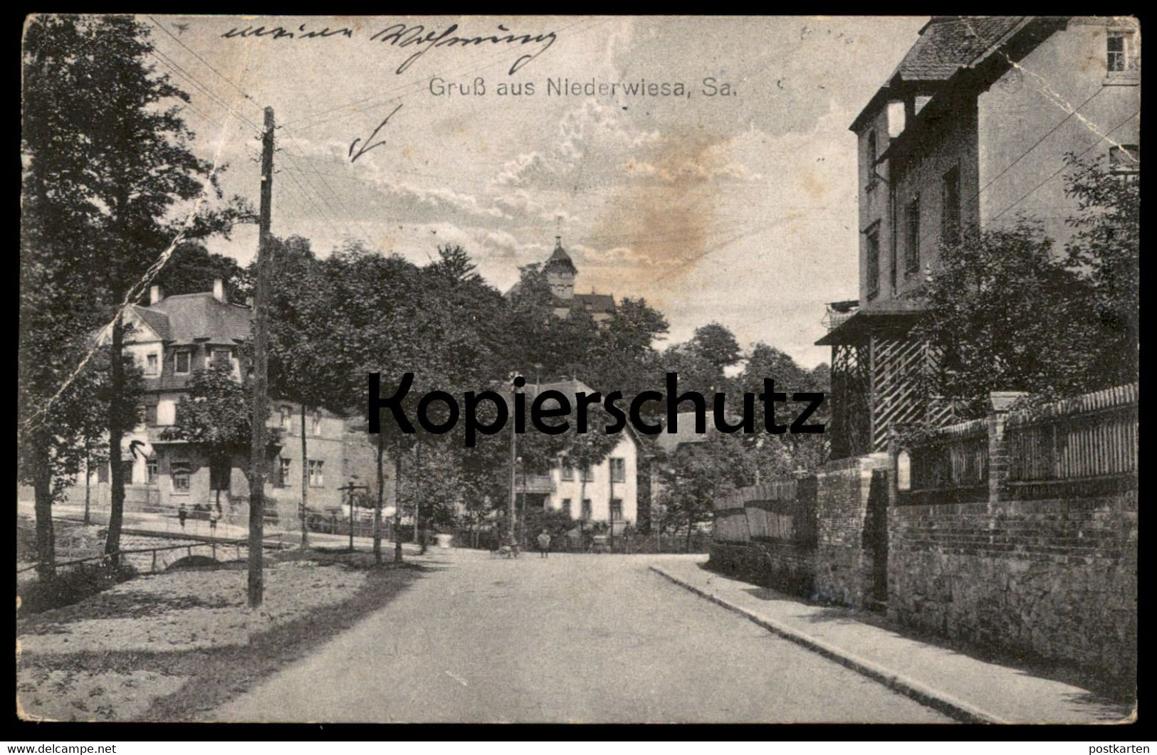 ALTE POSTKARTE GRUSS AUS NIEDERWIESA SACHSEN Bei Chemnitz Kind Child Enfant Ansichtskarte AK Postcard Cpa - Niederwiesa