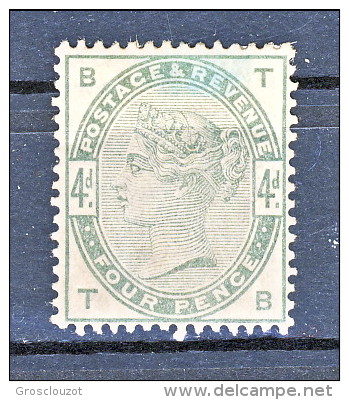 LUX . UK 1884 Victoria N. 81-4 Penny Verde Lettere BT MLH . Molto Fresco, Colori Vivi, Ben Centrato Cat. € 750 - Neufs