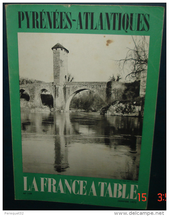 LA FRANCE A TABLE.N°159. PYRENEES-ATLANTIQUES - Cooking & Wines