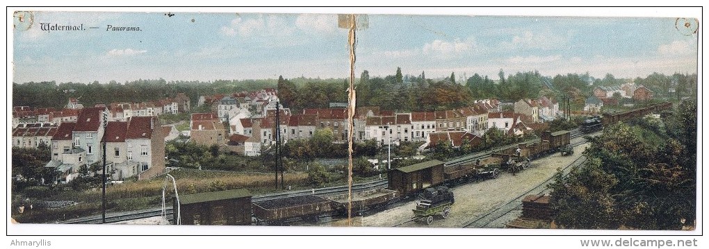 Watermael Boitsfort Watermaal Bosvoorde Panorama Couleur Train Trein Double Vue Wagons Edit Bock - Watermael-Boitsfort - Watermaal-Bosvoorde