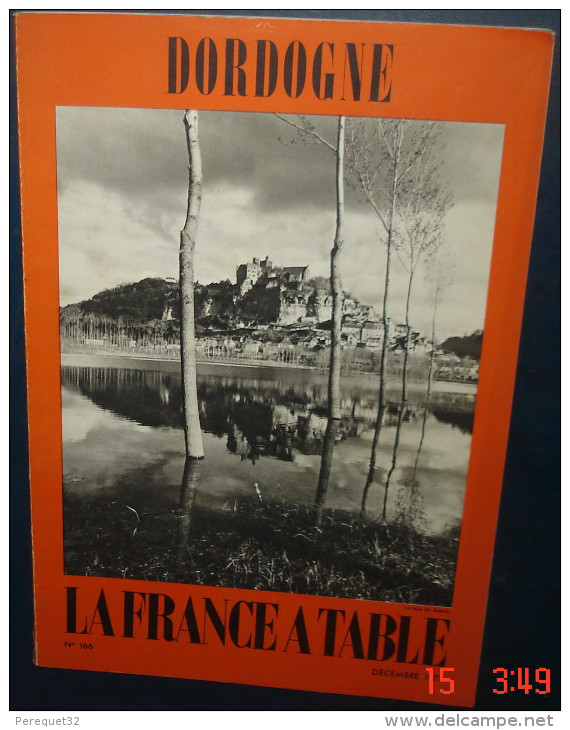 LA FRANCE A TABLE.N°166. DORDOGNE - Culinaria & Vinos