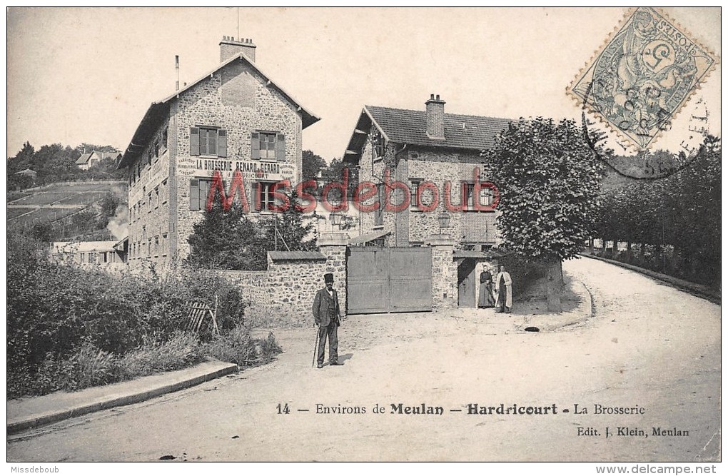 78 - HARDRICOURT - La Brosserie - Usine Renard Gerard  - 2 Scans - Hardricourt