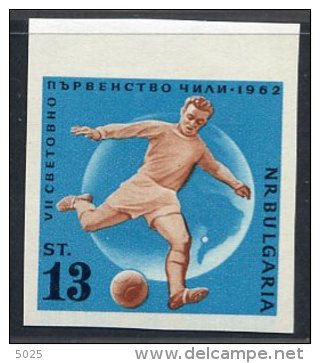 BULGARIE 1962 - ** - YT 1139 ND - Coupe Monde Chili - Football Soccer 3-13 - 1962 – Cile