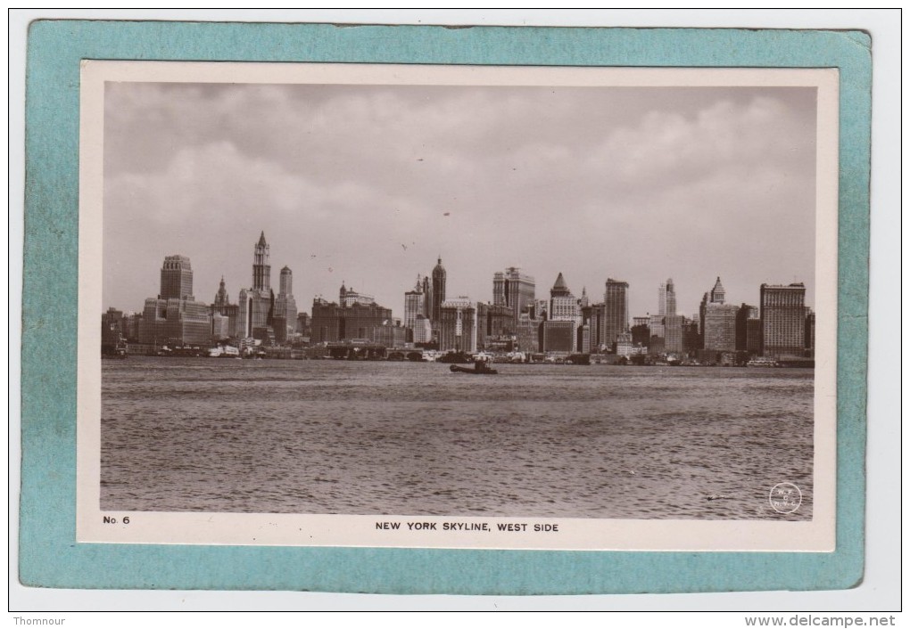 NEW  YORK  SKYLINE  -  WEST  SIDE  -  BELLE  CARTE  PHOTO  - - Multi-vues, Vues Panoramiques