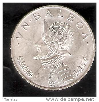 MONEDA DE PLATA DE PANAMA DE 1 BALBOA DEL AÑO 1966  (COIN) SILVER,ARGENT. - Panamá