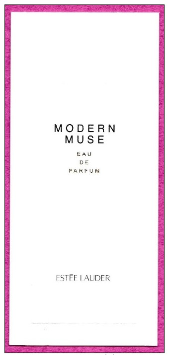 CARTE AUSTRALIENNE  ESTEE LAUDER : MODERN MUSE - Modernes (à Partir De 1961)
