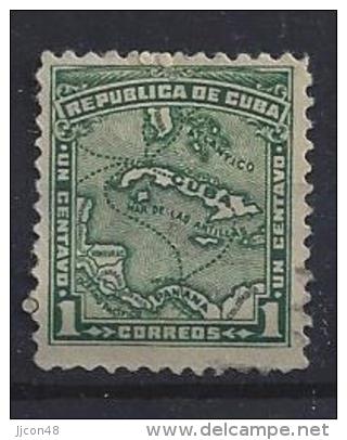 Cuba  1914  Map Of West Indies  1c  (o) - Gebruikt