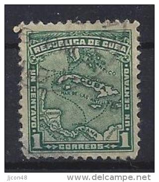 Cuba  1914  Map Of West Indies  1c  (o) - Oblitérés