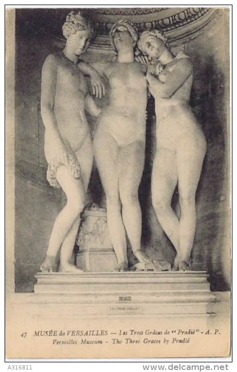 Cpa  Musée De VERSAILLES LES TROIS GRACES DE PRADIERS - Museum