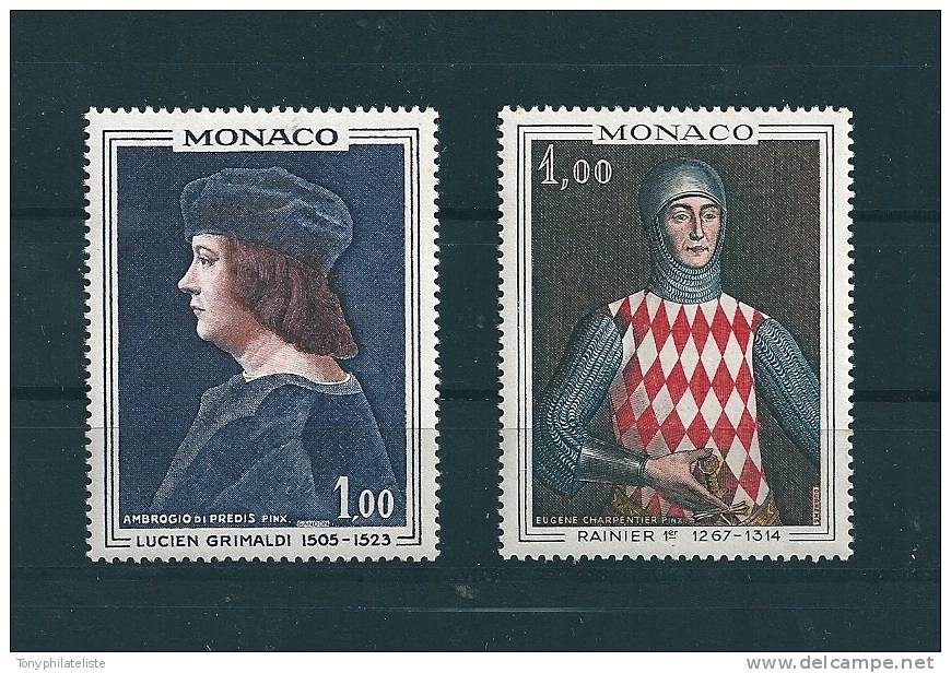 Monaco Timbre De 1967   N°734/35  Timbres Neuf ** - Unused Stamps