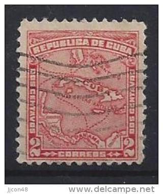 Cuba  1914  Map Of West Indies  2c  (o) - Oblitérés