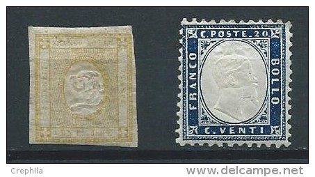 Italie - 1862 - Y&T 1&3  - Oblit. - Oblitérés