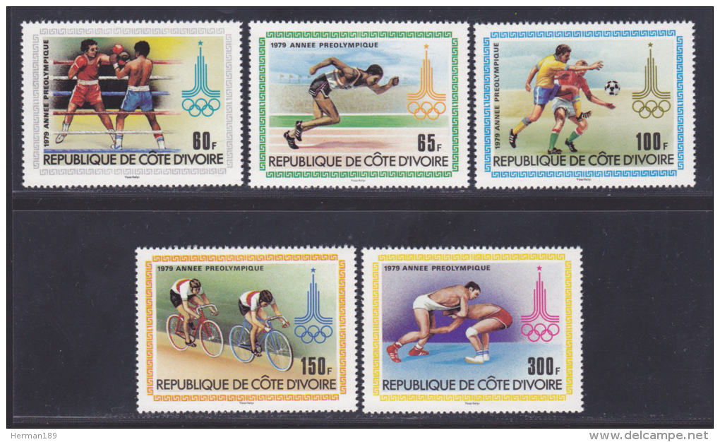 COTE D'IVOIRE N°  511 à 515 ** MNH Neufs Sans Charnière, TB - Côte D'Ivoire (1960-...)