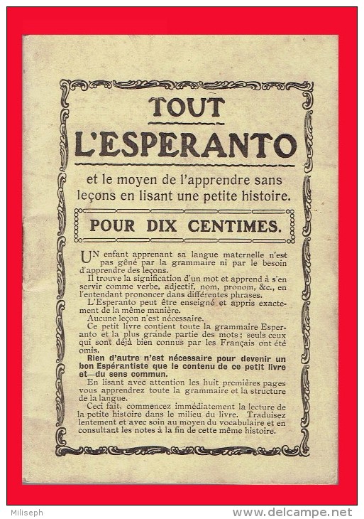 Petit Livre Ancien -  TOUT L´ESPERANTO -  +/- 1920 -  (3781) - Dictionnaires