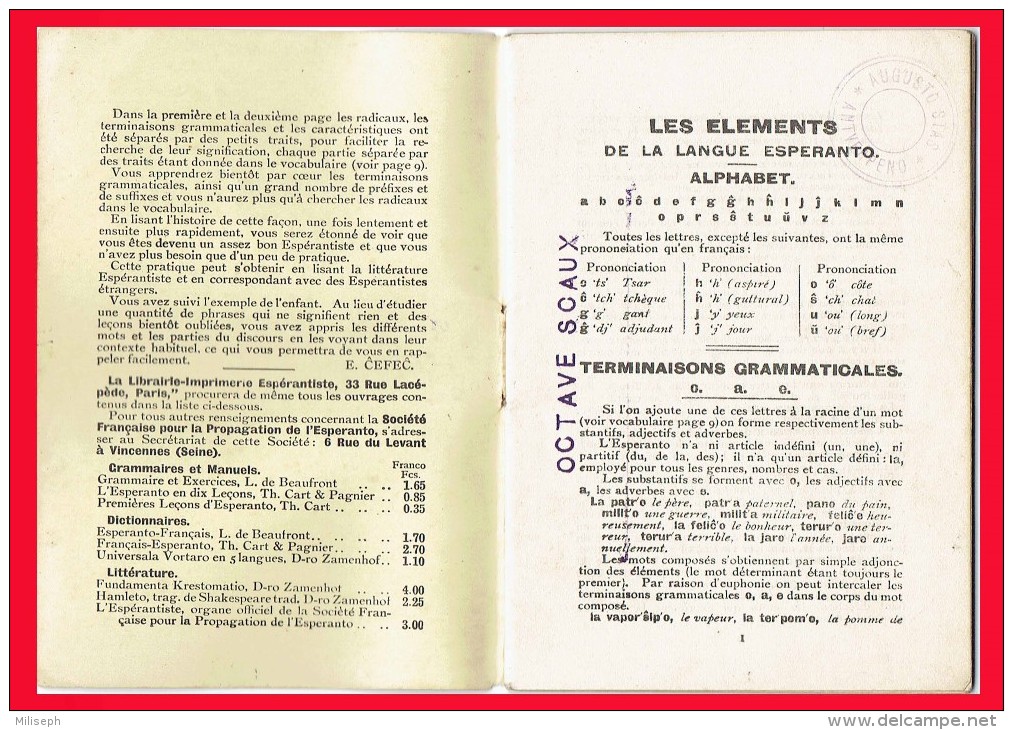 Petit Livre Ancien -  TOUT L´ESPERANTO -  +/- 1920 -  (3781) - Dictionnaires