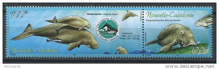 135 NOUVELLE CALEDONIE 2003 - La Vache Marine Dugong (Yvert 898/99)  Neuf ** (MNH) Sans Trace De Charniere - Neufs