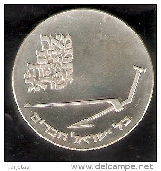 MONEDA DE PLATA DE ISRAEL DE 10 LIROT DEL AÑO 1970 (COIN) SILVER-ARGENT - Israel