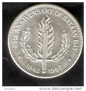 MONEDA DE PLATA DE FILIPINAS DE 1 PISO DEL AÑO 1967  (COIN) SILVER-ARGENT - Filipinas