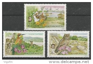 U 2001-4659-61 BIRDS, HUNGARY, 1 X 1v, MNH - Neufs