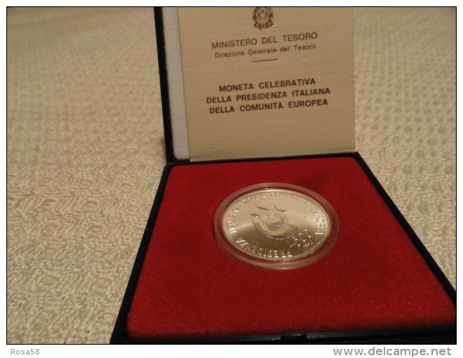 1990 Moneta Celebrativa Presidenza Italiana Comunità Europea L.500 ARGENTO - Sonstige – Europa