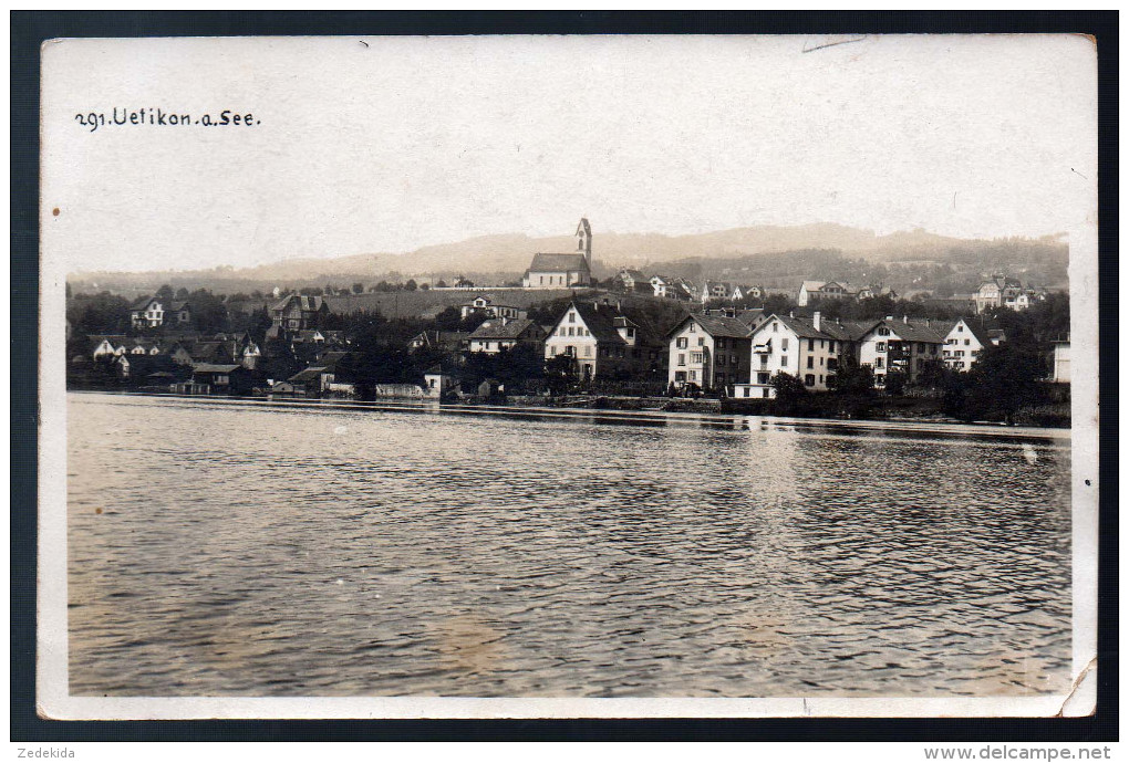 0107 Orig. Alte Foto Ansichtkarte - Uetikon Am See - 291 - 1929 ? - Uetikon Am See