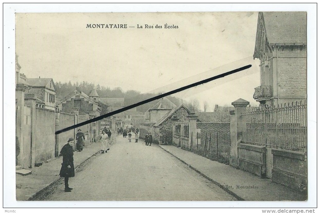 CPA -  Montataire - La Rue Des Ecoles - Montataire