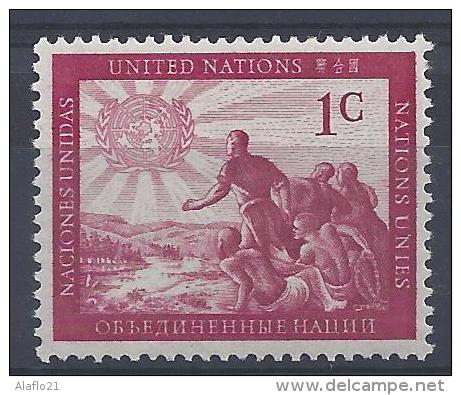NATIONS UNIES NEW YORK - N°1 - NEUF SANS CHARNIERE - Other & Unclassified