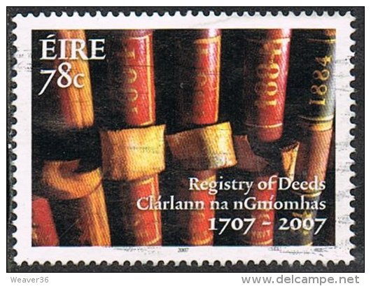 Ireland SG1860 2007 300th Anniversary Of The Registry Of Deeds 78c Good/fine Used - Oblitérés