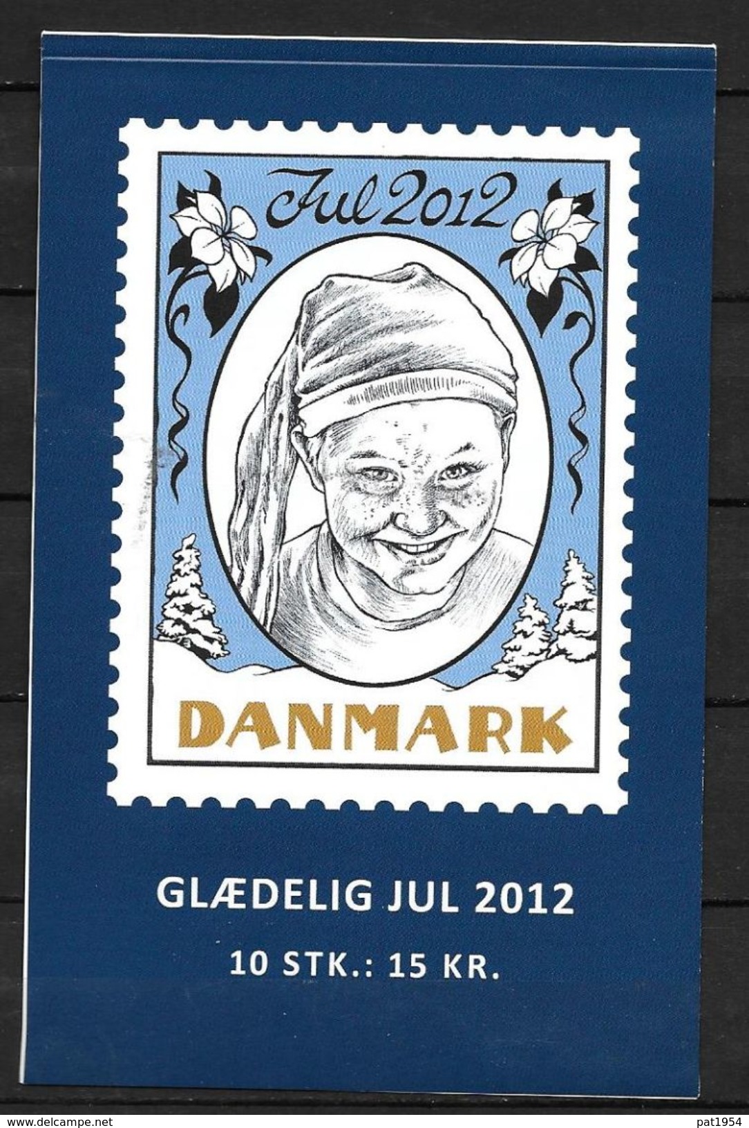 Vignettes De Noël Du Danemark 2012 Carnet De 10 - Plaatfouten En Curiosa