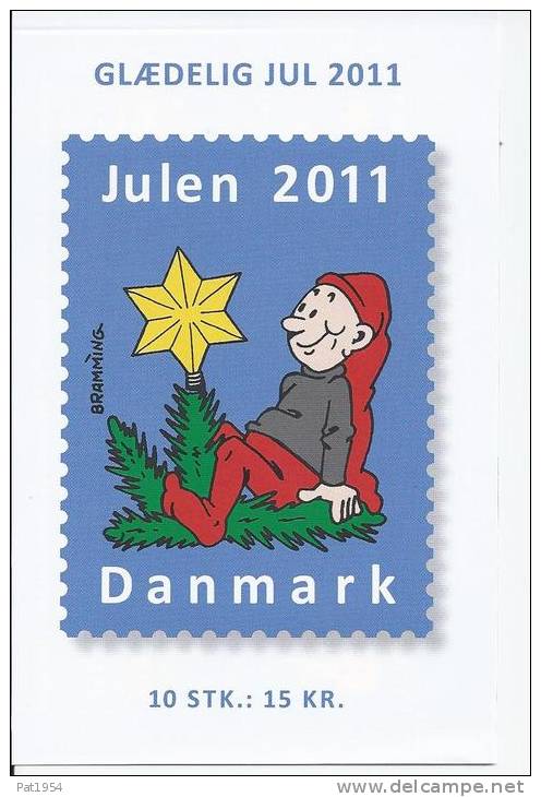 Vignettes De Noël Du Danemark 2011 Carnet De 10 - Plaatfouten En Curiosa