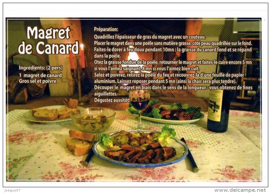 Recette Gourmande : Magret De Canard - 24D1104 - Editions MARCOU - TBE - Recettes (cuisine)