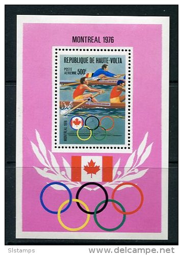 Burkina Faso 1976 Souvenir Sheet Sc  C23 MNH Olympic Games Montreal - Summer 1976: Montreal