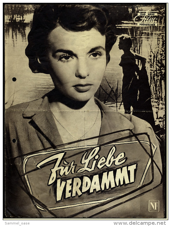 Das Neue Film-Programm Von Ca. 1955  -  "Zur Liebe Verdammt"  -  Mit Francoise Arnoul , Raymond Pellegrin - Zeitschriften