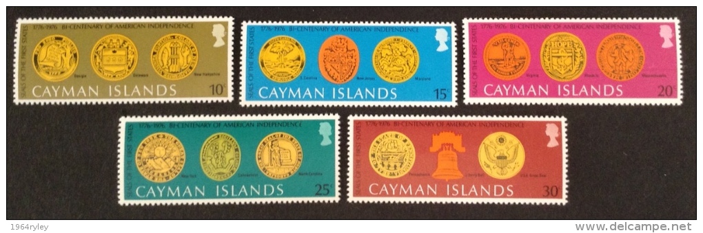 Cayman Islands MNH** 1976 Sc 372/376 - Kaimaninseln