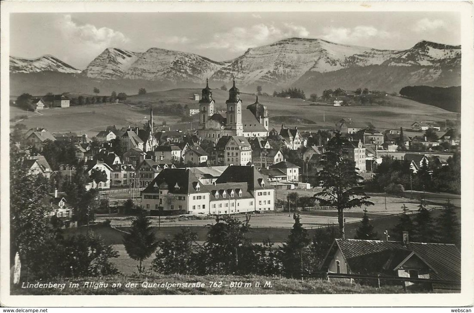 AK Lindenberg Allgäu Queralpenstraße Ortsansicht 1939 #09 - Lindenberg I. Allg.