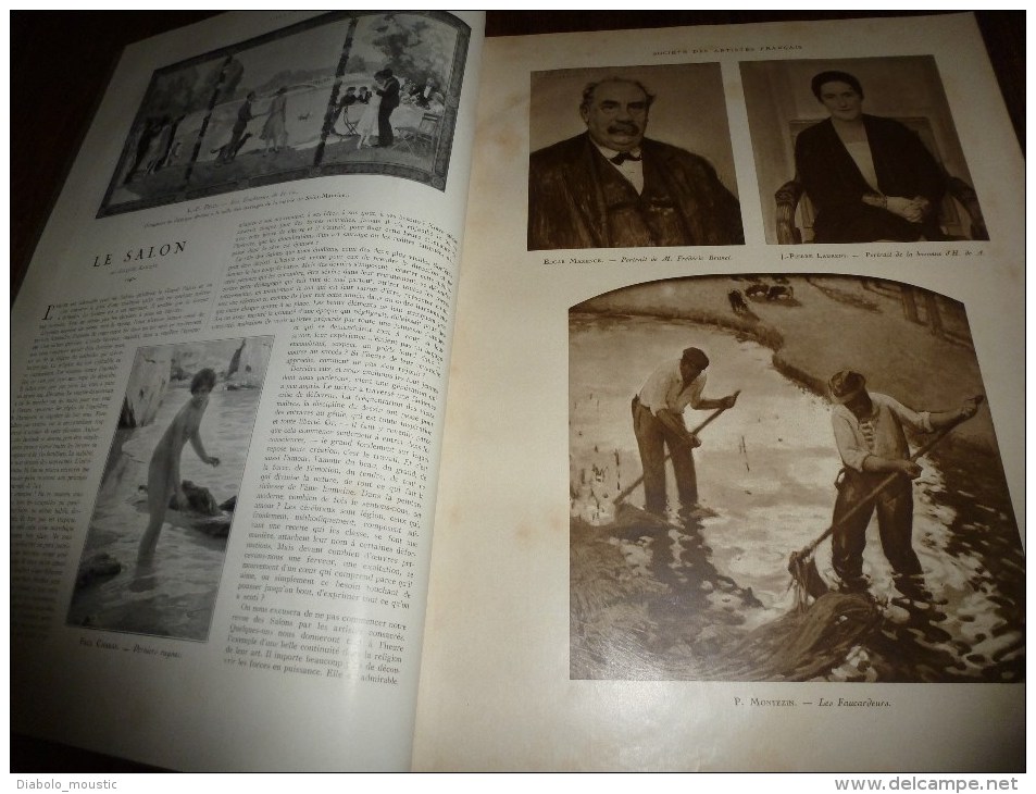 1928 SALON;Savoie(Pratognan,Barios,Les Bieux);Villarembert;Boudin D'Arêche; LOING;ARDECHE;VOSGES;ALLIER;ROUEN,etc - L'Illustration