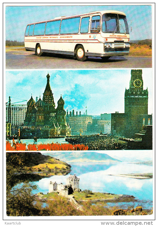 Bournemouth: FORD TURBOJET Travelling To Red Square, Moscow & Eilean Donan Castle, Ross-shire - Excelsior Motorways - Autobús & Autocar