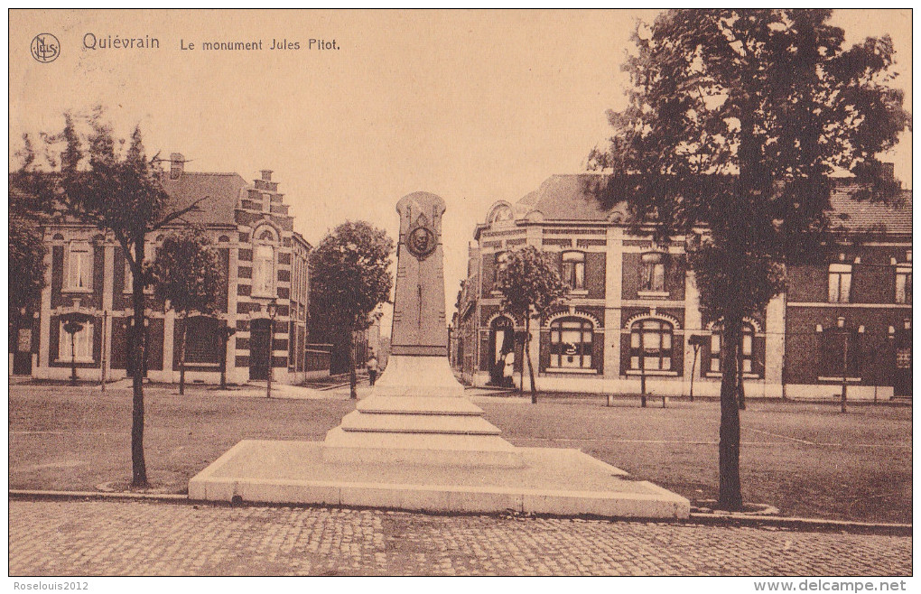 QUIEVRAIN : Le Monument Jules Pitot - Quiévrain