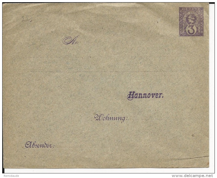 PRIVAT-STADTPOST - ENVELOPPE ENTIER De HANNOVER - Private & Local Mails