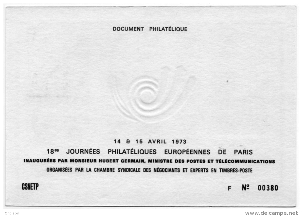 Strasbourg Europa 1973  Illustration Or Fin Numérotée  état Superbe - Autres & Non Classés