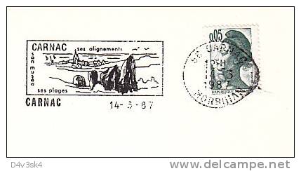 1987 France 46 Morbihan Carnac Menhirs Alignements Dolmens Fossiles Prehistoire Prehistory Prehistoria Preistoria - Préhistoire