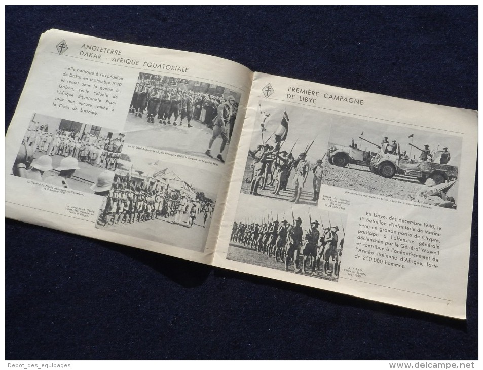RARE LIVRET : LA 1° DIVISION FRANCAISE LIBRE   édition 1945