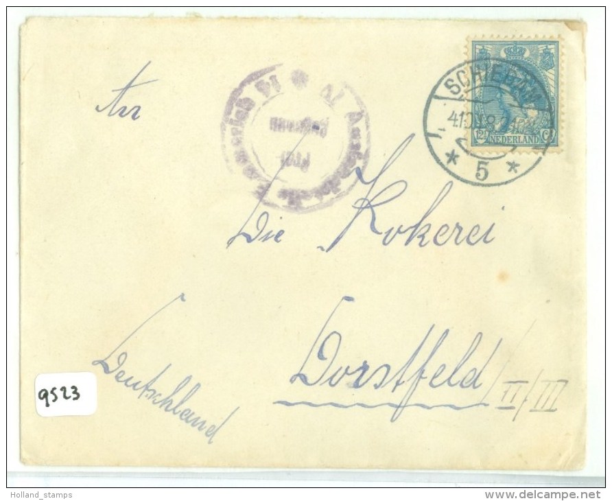 BRIEFOMSLAG Uit 1918 Van SCHIEDAM Naar DORSTFELD DEITSCHLAND (9523) - Storia Postale