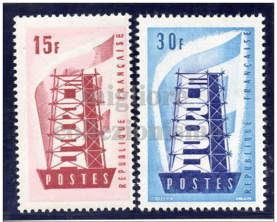 MC 1956  CEPT  France  MNH** Y&T 1076/1077 - 1956