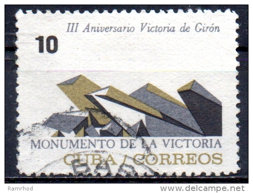 1964 3rd Anniv Of Giron Victory -  10c Victory Monument FU - Oblitérés