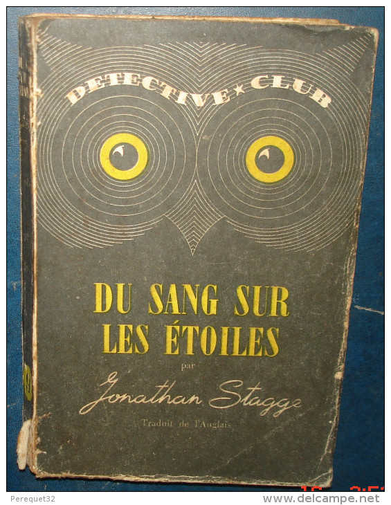 Detective ClubN°9.Jonathan STAGGE.DU SANG SUR LES ETOILES.1947 - Ditis - Détective Club