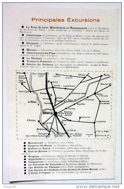 ORANGE/tourisme/plan/Vaucluse/région PACA/ - Dépliants Touristiques