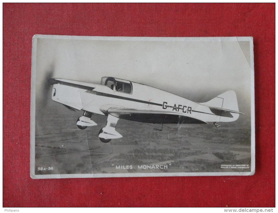 RPPC   Miles Monarch  Has Crease --------Reference 1667 - 1946-....: Moderne